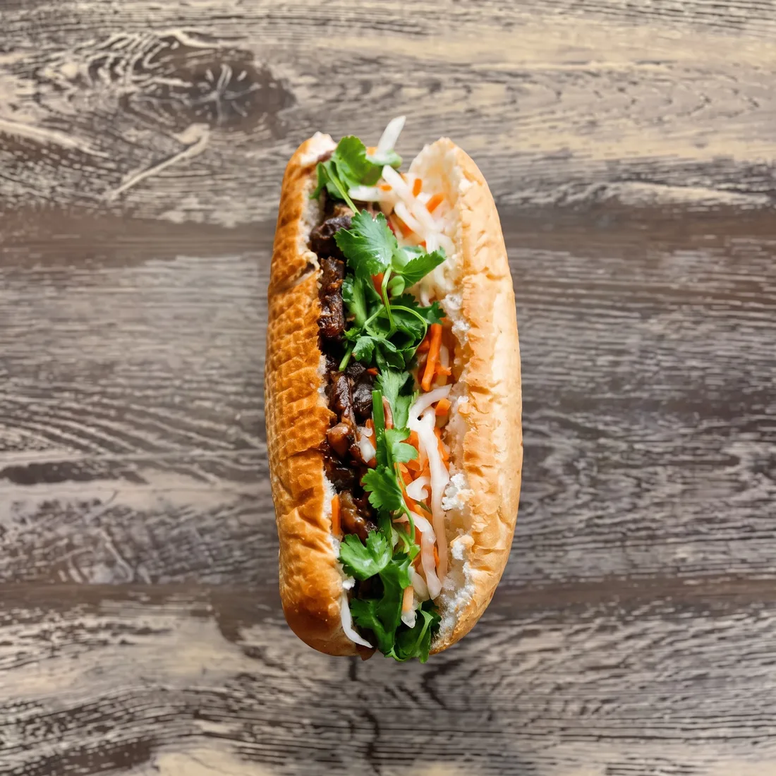 Lemongrass Grilled Beef, Bánh Mì Bò Nướng