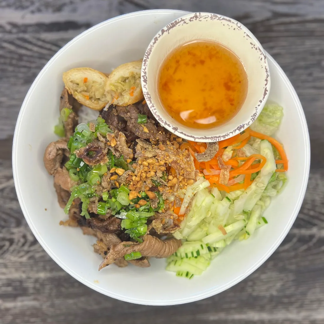 Lemongrass Grilled Pork, Bún Thịt Nướng