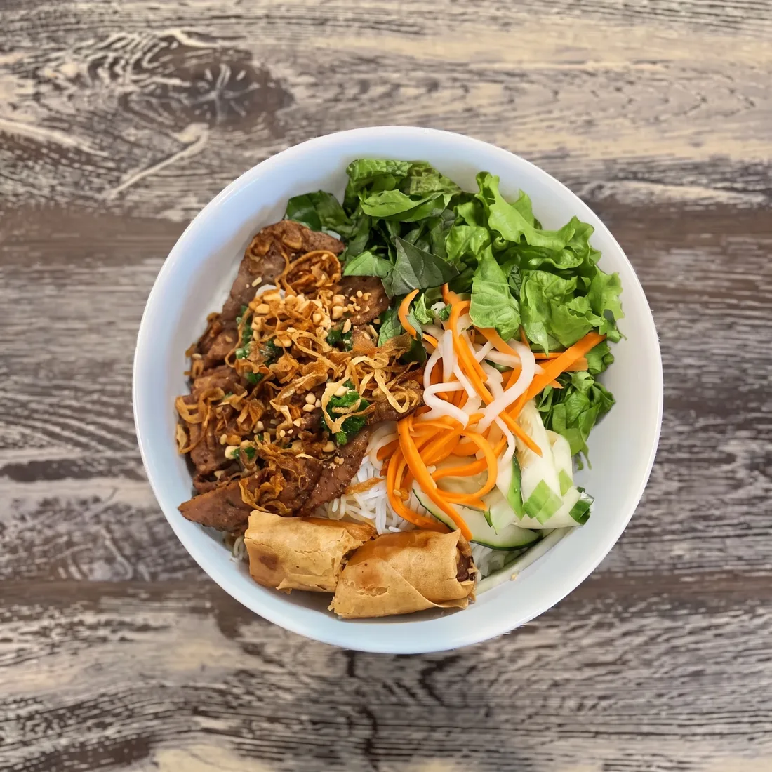 Lemongrass Grilled Beef, Bún Bò Nướng