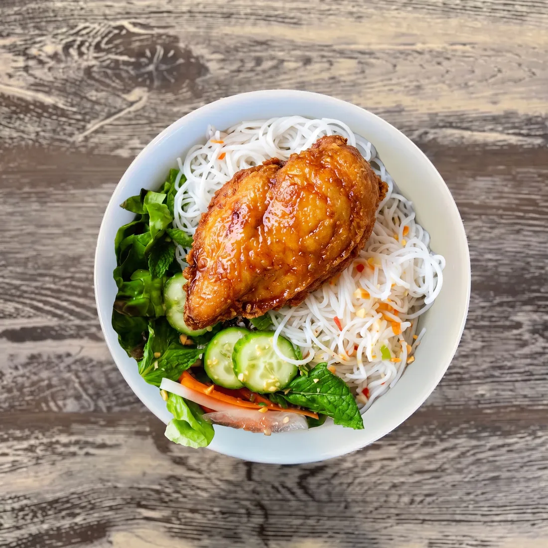 Crispy Chicken, Bún Gà Chiên Nước Mắm